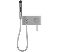 JACOB DELAFON Ducha higienica para wc con cuerpo empotrado Tipo bidet japones de agua caliente y fría Alternativa a inodoro con chorros de agua ELATE E25838-CP