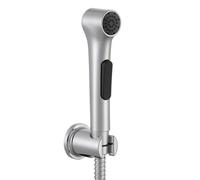 Jacob Delafon Elate - Ducha higiénica para inodoro, con soporte de pared y flexible de 1,2 m, 1 chorro, sin grifo, acabado cromado - E97258-CP