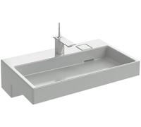 JACOB DELAFON Lavabo Cerámico Autoportante Medidas 80x49 cm Fácil Limpieza y Mantenimiento Un Orificio Central para Grifería EXD112-00