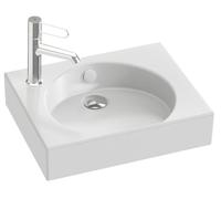 JACOB DELAFON Lavamanos cerámico Medida 45x36 cm Orificio para grifería a izquierda Fácil limpieza ORG EGN112-00