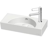 JACOB DELAFON Lavamanos pequeño cerámico para baños pequeños o aseos 50 x 22,5 x 8,5 cm 1 orificio de grifería a derecha Lavabo instalación a pared Fácil limpieza ODÉON RIVE GAUCHE EGO112-56-00