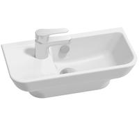 Jacob Delafon Struktura - Lavadora de manos compacto para colocar - Cerámica - 50 x 26 cm - Instalación independiente - Con agujero de desbordamiento - Blanco - EGJ112-00