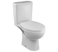 JACOB DELAFON WC completo Pack inodoro a suelo salida vertical Alimentación fondo Incluye inodoro, cisterna reversible, asiento descenso progresivo y fijaciones Doble descarga 2,6/4 l LIMA E40026-00