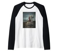 Jacob Wrestling con el ángel de Gustave Dore (1866) Camiseta Manga Raglan