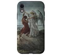 Jacob Wrestling con el ángel de Gustave Dore (1866) Carcasa para iPhone XR