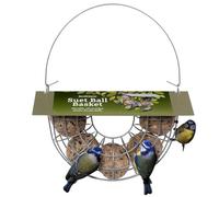 Jacobi Jayne - Comedero para 5 Bolas de Grasa para Aves Silvestres y Soporte para Bolas de sebo