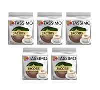Jacobs Douwe Egberts Tassimo Cappuccino 16 cápsulas (8 bebidas) cartón 5 paquetes