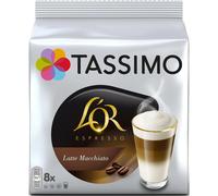 Tassimo Cápsulas de Café L’OR Latte Macchiato | 40 Cápsulas Compatibles con Cafetera Tassimo - 5PACK - Amazon Exclusive