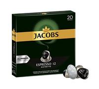 Jacobs Expreso 12 Ristretto, Cápsulas de Café, Compatible con NExpreso, Café, 20 Cápsulas, c/u 5.2 g