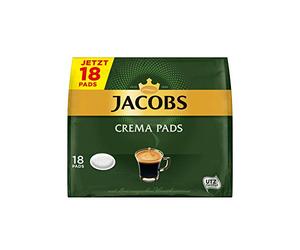 Jacobs Pastillas crema Senseo compatibles con cápsulas 5 x 18 bebidas, 90 cápsulas de café
