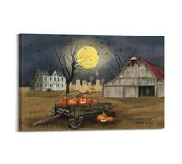 Jacobs - Póster impreso de Billy con diseño de luna de cosecha, impresiones artísticas para pared, cuadros fotográficos, decoración de habitación, decoración del hogar, 20 x 30 cm