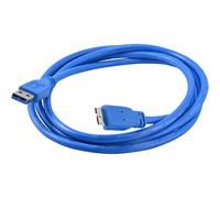 JACOBSPARTS Cable USB 3.0 A macho a micro B para disco duro externo HDD/tableta/smartphone, azul (5 pies)