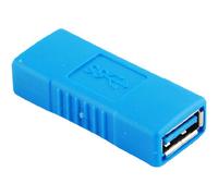 JacobsParts Conector USB 3.0 tipo A hembra a hembra acoplador, azul