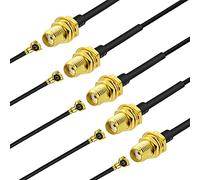 JacobsParts Paquete de 5 cables de 6 pulgadas U.FL/IPX a SMA hembra Antena WiFi Pigtail UFL ipex 1.13 mm Mini PCI