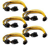 JacobsParts PCI Express Cable Divisor de alimentación a 2X 6 + 2 Pines (6-pin/8-pin) 18 AWG