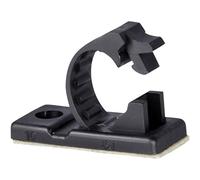 JacobsParts V3 - Gestión de cables Clips, soporte de abrazadera con opcional tornillo fijo, 10 unidades