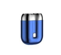 Jacooba Electric Razor, Jacooba New Model Mini Dual-Head Electric Shaver, Rechargeable Waterproof Electric Razor, Pocket Size Double Head Razor (Blue)