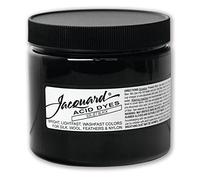 Jacquard Acid Dye for Wool, Silk and Other Protein Fibers, 8 Ounce Jar, Concentrated Powder, Jet Black 639