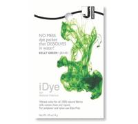 Jacquard iDye - Tinte para tela, encaje de poliéster, elastano, algodón, nailon, malla sintética, piel de vinilo, color verde Kelly