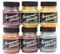 Jacquard Juego de 6 colores neón de tinte ácido, 1/2 onzas de peso neto de cada color, para plumas de seda de lana y nailon, brillante, no destiñe, altamente concentrado