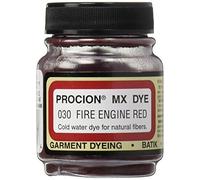 Jacquard Procion MX tintes reactivos de fibra, rojo de motor de fuego, para 2/3 fl. oz. Botella