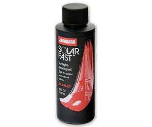 Jacquard Productos Solarfast Tinte escarlata para papel y tela 8 oz