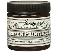Jacquard Professional Screen Print Ink, Water-Soluable, 4oz Jar, Brown (116)