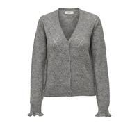 Jacqueline De Yong Jdyletty L/S V-Neck Struc Cardi KNT Noos, Gris Claro, M