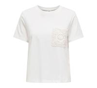 JACQUELINE de YONG - Jdyselma S/S Crochet Pocket Top - Tops - Mujer - Blanco - L -
