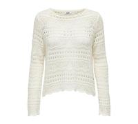 JACQUELINE de YONG KNT Noos - Jersey de Punto para Mujer Jdysun Lay L/S, Eggnog, XS