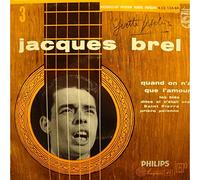 JACQUES BREL quand on n'a que l'amour/les blés/prière paienne EP 7" Philips VG++