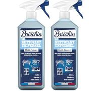 JACQUES BRIOCHIN - Limpiador universal antihuellas - Limpia, desengrasa - todas las superficies incluso frágiles - Sin enjuague, fabricación francesa - 750 ml (Paquete de 2)