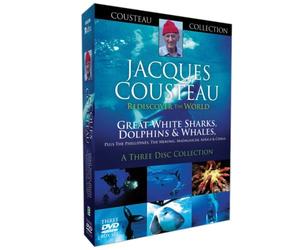 Jacques Couteau - Great White Sharks, Dolphins And Whales - Rediscover The World - Series 1 [Francia] [DVD]