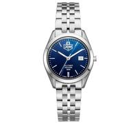 Jacques Du Manoir Millitary Interlaken Ladies JDM-WL024-02 - Reloj de Pulsera analógico para Mujer (Cuarzo, Acero Inoxidable, 31 mm, Correa de Acero Inoxidable, Plateada, 5 Bares), Color de la Esfera