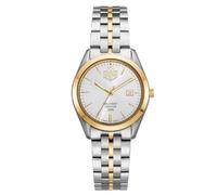 Jacques Du Manoir Millitary Interlaken Ladies JDM-WL024-07 - Reloj de Pulsera analógico para Mujer, Cuarzo, Acero Inoxidable, 31 mm, Correa de Acero Inoxidable, Color: Plata/Oro, 5 Bar, Color de la