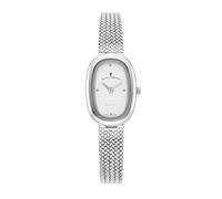 Jacques Du Manoir Noblesse JWL05201 - Reloj de Pulsera para Mujer, Cuarzo, analógico, Acero Inoxidable, 20 x 28,5 mm, Correa de Acero Inoxidable, Plata, 3 Bares, Color de la Esfera: Plateado