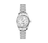 Jacques Du Manoir - Reloj de Pulsera analógico de Cuarzo para Mujer, 26 mm, con Correa de Acero Inoxidable, Plata, 26 mm, Pulsera