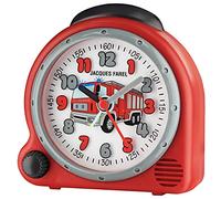 JACQUES FAREL HappySound AVC 02FIRE - Despertador Infantil con Sonido de Bomberos, Control de Volumen, analógico, Cuarzo, luz