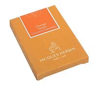 Jacques Herbin 11057JT - Caja de 7 cartuchos grandes, tamaño internacional, para bolígrafos y bolígrafos roller, color naranja