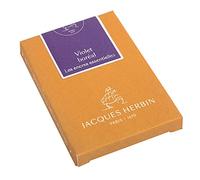 Jacques Herbin 11073JT - Caja de 7 cartuchos, tamaño internacional, para bolígrafos y bolígrafos roller, color morado