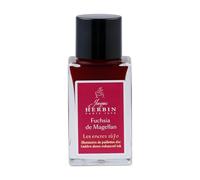 Jacques Herbin 16063JT - Botella de tinta con purpurina dorada para plumas, rodillo, pluma de cristal y portaplumas de 15 ml, fucsia de Magallanes