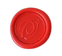 Jacques Herbin 40315T - Une pastille en laiton pour cire à cacheter, alphabet anglais, lettre O