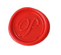Jacques Herbin 40316T - Une pastille en laiton pour cire à cacheter, alphabet anglais, lettre P