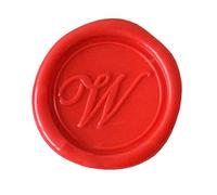 Jacques Herbin 40323T - Une pastille en laiton pour cire à cacheter, alphabet anglais, lettre W