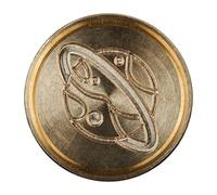 Jacques Herbin 40418T - Sceau rond en laiton Ø 24 mm sur broche "Planete"