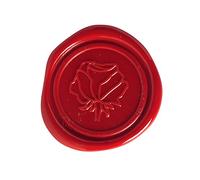 Herbin 45230T- Un set de cire traditionnelle comprenant 2 bâtons de cire à mèche, un manche en bois, une notice et un sceau, Rose