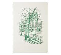 Jacques Herbin 93035T - Cahier A5, Métropolitain, 32 pages lignées, 120g ivoire, piqué cousu fil.