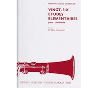 Jacques Lancelot: 26 Etudes Élémentaires. Partituras para Clarinete
