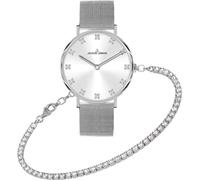 JACQUES LEMANS Jewellery Set 1-2142A-SET Reloj de Pulsera para Mujeres