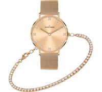 Jacques Lemans Jewellery Set 1-2142C-SET Reloj de Pulsera para mujeres